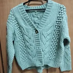 ミントグリーン カーディガン サイズ150