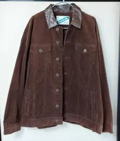 古着 コーデュロイジャケット ブラウン