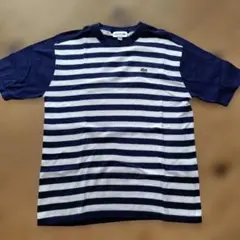 LACOSTE ボーダー Tシャツ ネイビー×ホワイトのサムネイル