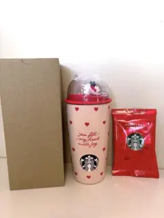 スターバックス バレンタイン2026 カップシェイプステンレスボトルハート 猫