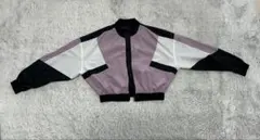 カラーブロック クロップドジャケット