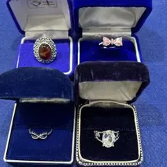 ヴィンテージデザインアクセサリーリング指輪まとめ売りセット遺品整理