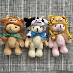 Tully's Coffee 干支マスコット　クマ 3点セット