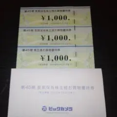 ビックカメラ　優待