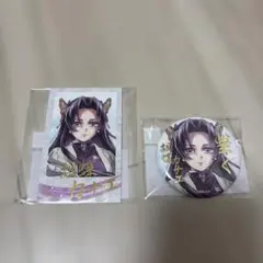 鬼滅の刃 C106 チェキ風ブロマイド 箔押し缶バッジ 胡蝶カナエ