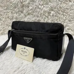 【極美品】PRADA プラダ　カメラバッグ　ショルダーバッグ　ナイロン　ブラック