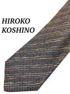 まとめ購入で大幅値引き 極美品 HIROKO KOSHINO チェック柄ネクタイ