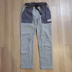 裏起毛 グレー　ポケット付きパンツ　あったか　160　スウェット