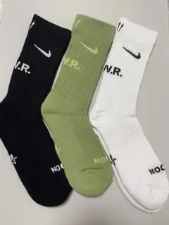 Nike ソックス 3足セット ブラック オリーブ ホワイト
