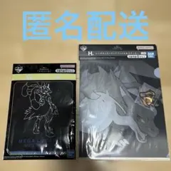 一番くじ　 メガシンカ　ポケモン　ハンドタオル　クリアファイル　まとめ2点セット