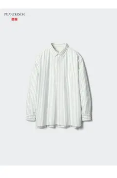ユニクロ✕JW ANDERSON ホワイトストライプ ボタンダウンシャツ