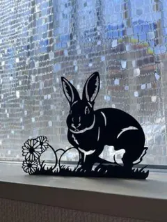 【ハンドメイド】うさぎの置き物　イースター　インテリア