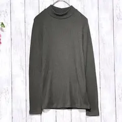 【UNIQLO】 カットソー トップス Tシャツ ハイネック リブ ストレッチ