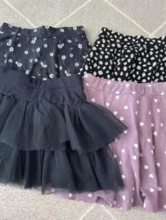 デビロック スカッツ4点セット（フリル、花柄・アニマル・ハート）