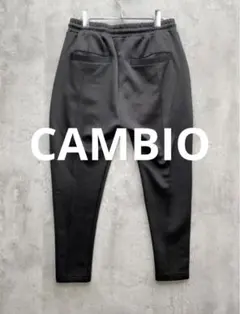 CAMBIO カンビオ ピンタック　サルエルテーパードパンツ sizeM/黒のサムネイル