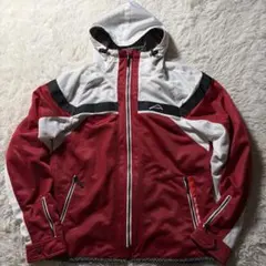 KUSHITANI メッシュジャケット赤/白フード付 KUSHITANI フード付きメッシュジャケット LLサイズ 赤/白 2月に