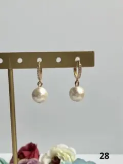 ハンドメイドピアス　28