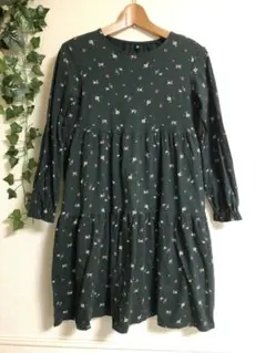 【新品未使用】ユニクロキッズUNIQLO Kids 小花柄ワンピース 150cm