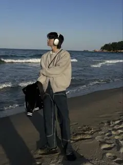 ASCLO　カーディガン　アウター　韓国のサムネイル
