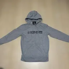 VOLCOM グレー フード付きパーカー　スノボ