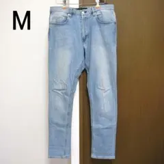 BEAUTY＆YOUTH ストレッチ スリムジーンズ ライトウォッシュ M