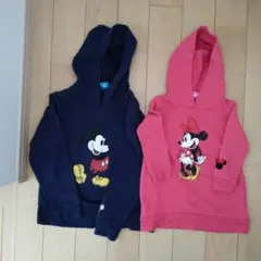 ミッキー　ミニー　お揃いトレーナー