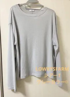 LOWRYS FARM 今期発売　シアーT 水通しのみ！グレーカラー