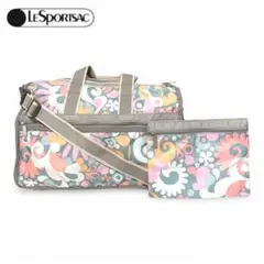 レスポートサック 2wayボストンバッグ 花柄 フラワー柄 鍵・ポーチ付