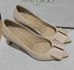 Salvatore Ferragamo パンプス ベージュ リボンのサムネイル