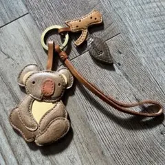 genten レザー コアラキーホルダー キーリング バッグチャーム