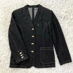 INGEBORG デニムジャケット ブラック 金ボタン ピンクハウス S