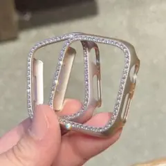 ピンクストーン付　アップルウォッチApple Watchケース40㎜