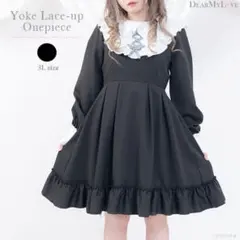 DearMyLove ディアマイラブ ヨークレースアップお嬢様ワンピースのサムネイル