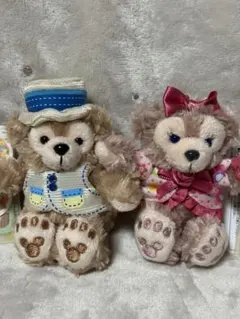 ダッフィーとシェリーメイ ぬいぐるみストラップ