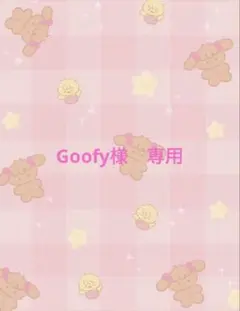 Goofy様　専用ページ