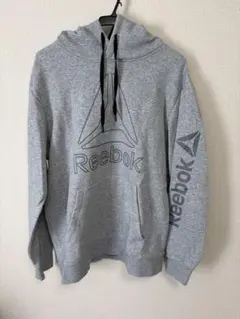 古着 Reebok グレー フード付きパーカー