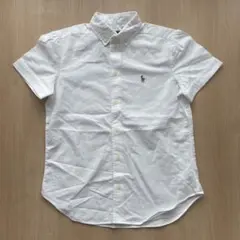 ラルフローレン 半袖 ボタンダウンシャツ 白 ポニー刺繍 XS 新品未使用