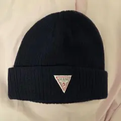 GUESS ネイビー ニット帽