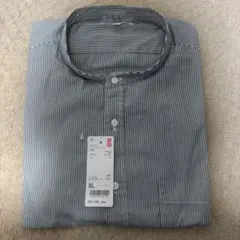 【未使用】UNIQLO EFCブロードスタンドカラーシャツ XL ネイビーメンズ