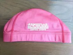 CENTRAL SPORTS 水泳帽 赤