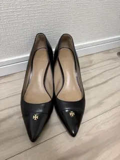 TORY BURCH ブラック レザー パンプスのサムネイル