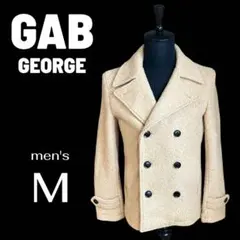 美品✨【GAB GEORGE】ウール混ピーコート　起毛　厚手　ベージュ　M