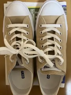 コンバース　オールスター　24センチ　ベージュ キャンバス ローカットスニーカー