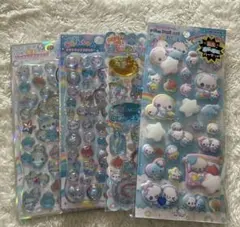 ぷくぷくあわわちゃん ジュエルプチドロップ ウォーターinシール 4点セット