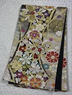 ak-022 正絹袋帯 振袖 成人式 美品 桜 菊 古典吉祥文様 - メルカリ