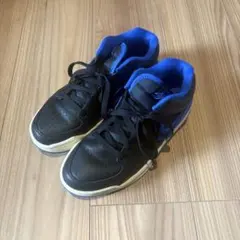 NIKE AIR JORDAN スニーカー 黒青 24.5cm