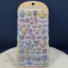 [国内正規品] はぴだんぶい コットンパフィーシール サンリオキャラクターズ