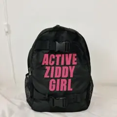 ZIDDY ロゴ入り黒リュック
