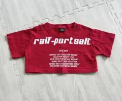 raif-portsalt クロップドTシャツ レッド