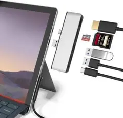 Surface Pro 7 ハブ 6ポート付き